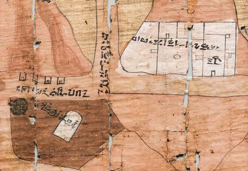 Settlement location on the papyrus — direct verification photo